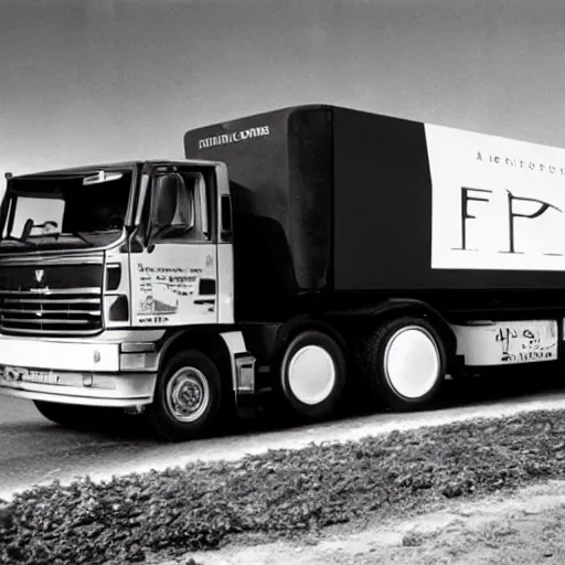 Image similar to A lorry/truck designed and produced by Ferrari, promotional photo