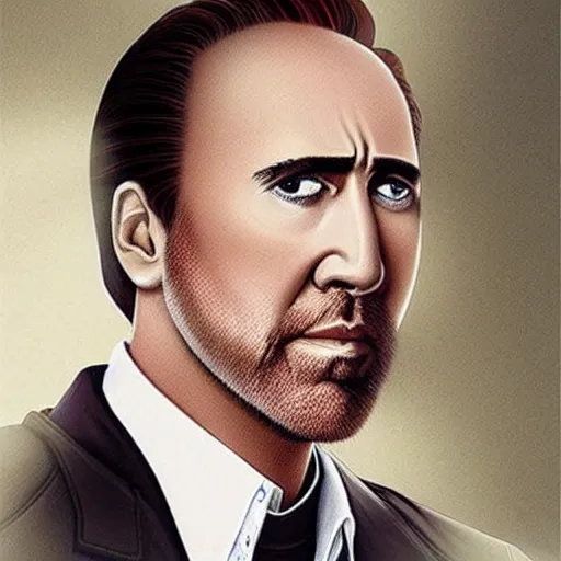 Prompt: a realistic picture of nicholas cage as obi wan kenoby