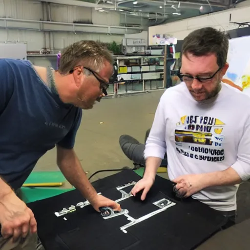 Prompt: Steve from Gamers Nexus showing how to build a super-collider
