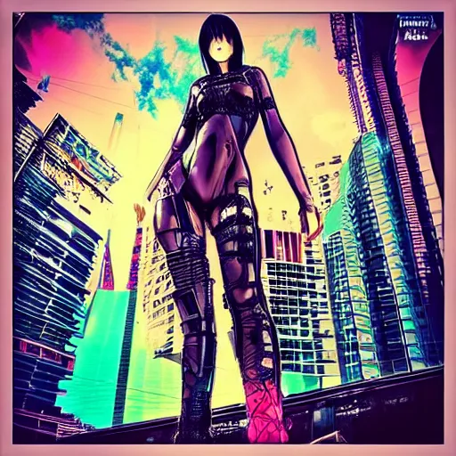 cyberpunk Miami beach, anime style” | Stable Diffusion