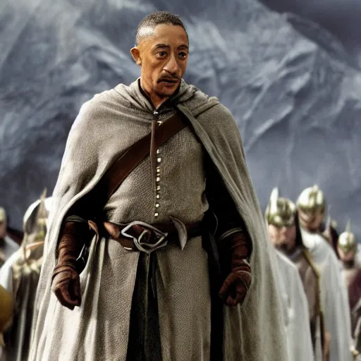 Prompt: giancarlo esposito in lord of the rings