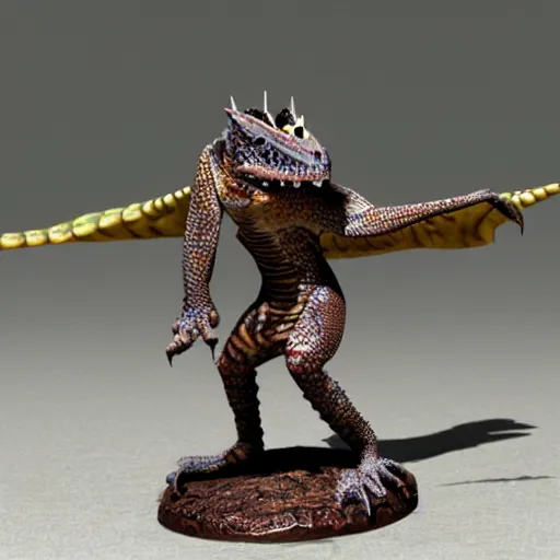 Image similar to lizardfolk warrior