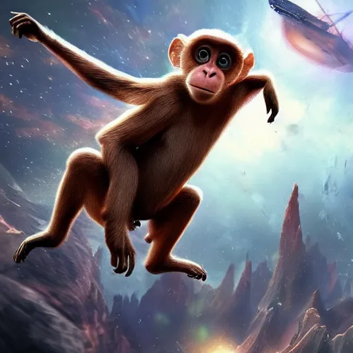 Prompt: Epic_digital_art_of_cute_monkey_flying_in_galaxy_the_best_on_ArtStation_cinematic_detalied_high_quality_profesional_8k_CGSociety_-n_9