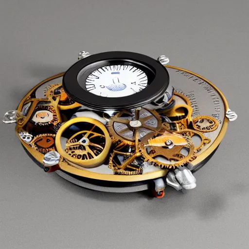 Image similar to steampunk clockwork flying hovercraft Canon DSLR 35mm 8k product photo