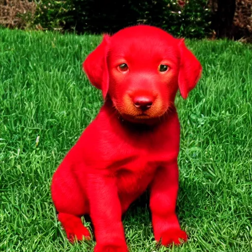 Image similar to adorable crimson puppy