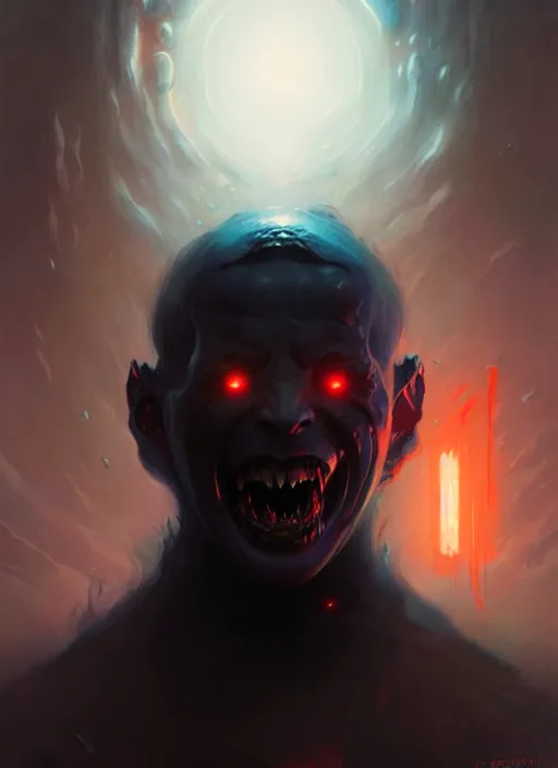 Image similar to portrait of the screaming void by greg rutkowski