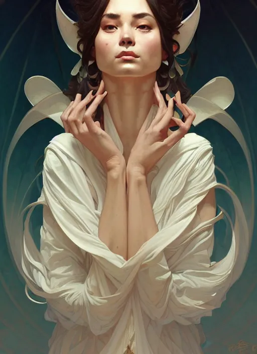 Image similar to symmetry!! portrait of wolwerine, intricate, elegant, highly detailed, my rendition, digital painting, artstation, concept art, smooth, sharp focus, illustration, art by artgerm and greg rutkowski and alphonse mucha and uang guangjian and gil elvgren and sachin teng