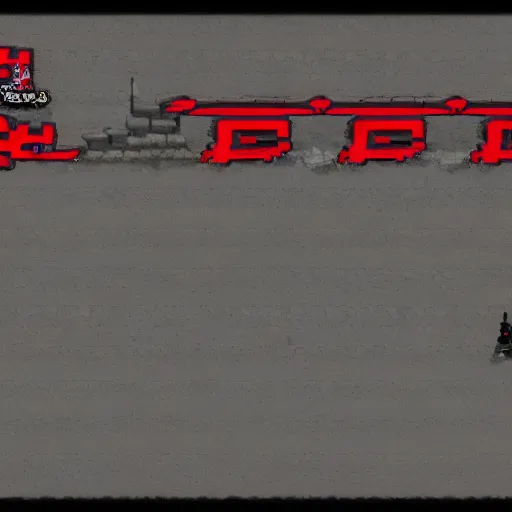 Image similar to prototype game like mercenary black red blade for arm in apocalyptic city