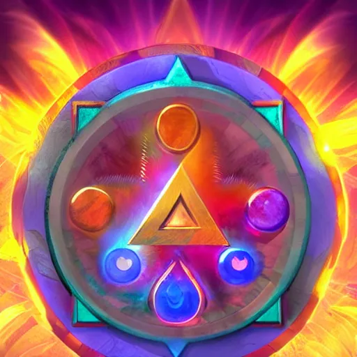 Prompt: chakra epic legends game icon stylized digital illustration radiating a glowing aura global illumination ray tracing hdr fanart arstation by ian pesty and katarzyna da bek - chmiel