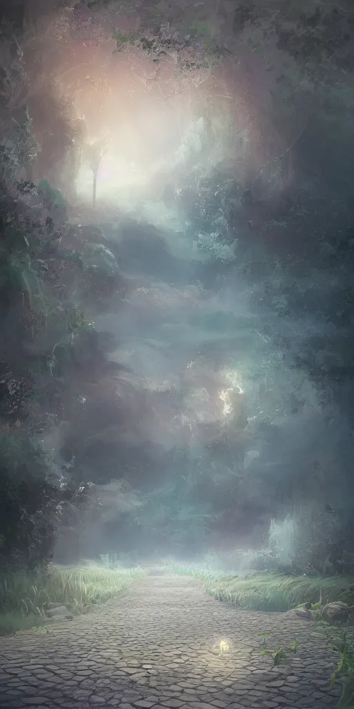 Image similar to a painting of the place we go when we die, digital art, beautiful soft render, hd, ethereal