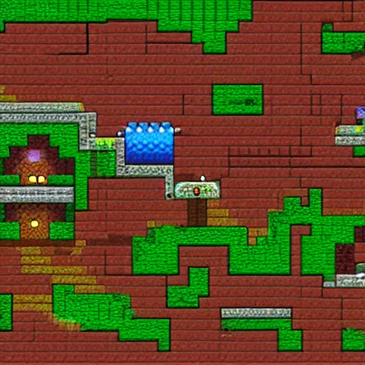 Prompt: Screenshot from Terraria