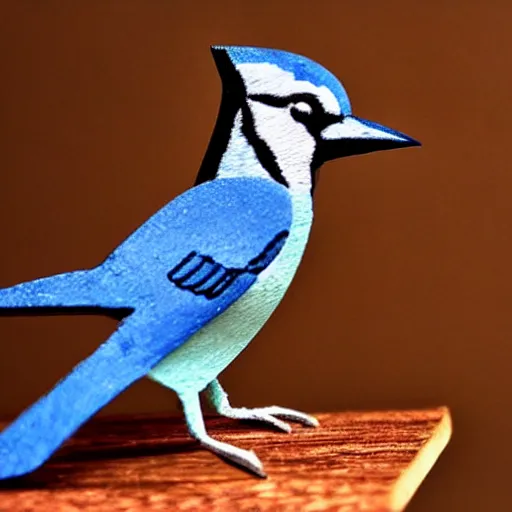 Image similar to bluejay standing on a guitar