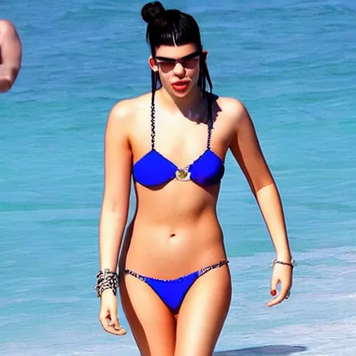 Image similar to dua lipa in bikini