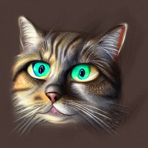 Prompt: Schrodinger's cat, digital painting, trending on artstation