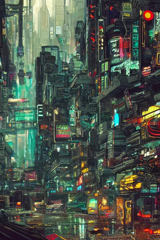 Prompt: an intricate cyberpunk background fully detailed. small details. sharp focus