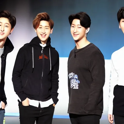 Prompt: k-pop mark zuckerberg boy band