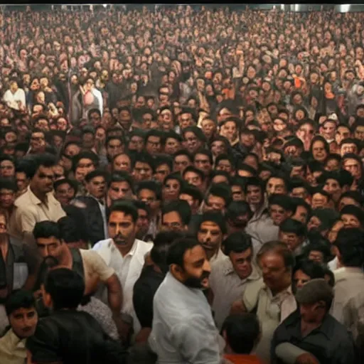 Prompt: narendra modi in fight club, surrounder by alot of people, still from fight 8 k