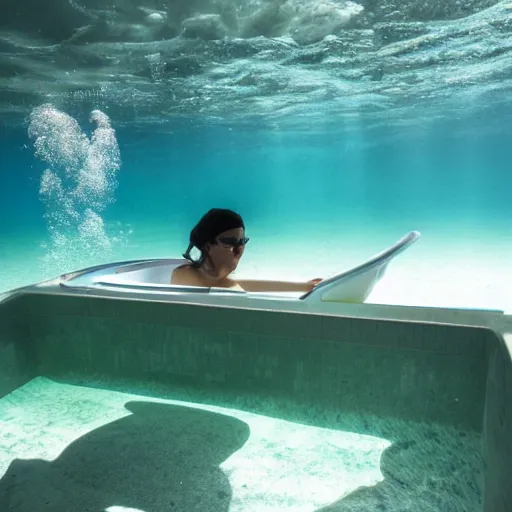 Image similar to photo of a bathtub underwater