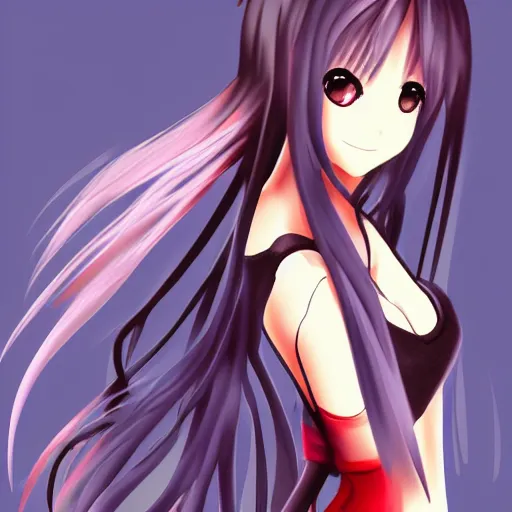 Prompt: generate anime girl hd, vibrant, smooth, long hairs, ponytail : : pixiv