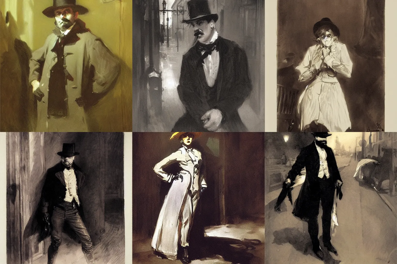 Prompt: icon of a jack the ripper by anders zorn