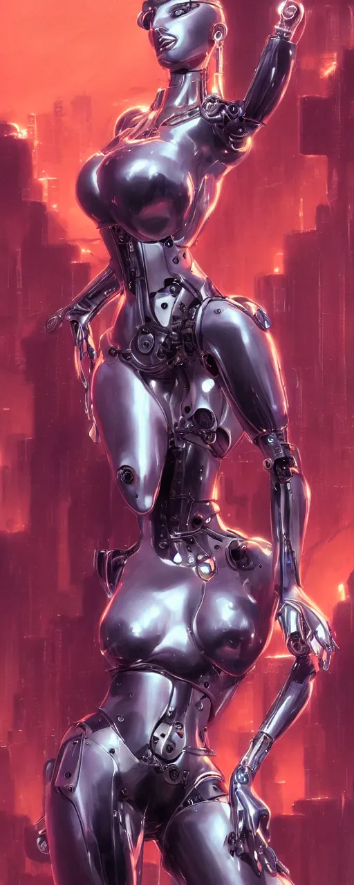 Image similar to beauty alita woman, futuristic mechanical, cyberpunk, dramatic lighting, lots of cables and wiring, electrical details, trending on artstation, by Hajime Sorayama and Boris Vallejo