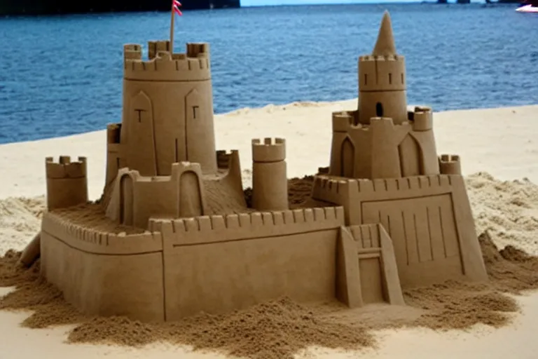 Image similar to a completed sand castle