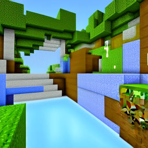 Image similar to chill minecraft beats to study and relax to