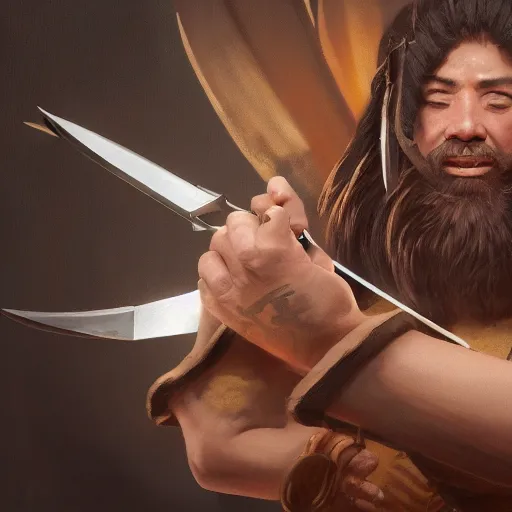 [ hattori hanzo forging weaponry with sigil magic ] | Stable Diffusion ...