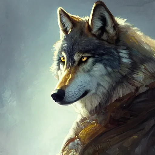 Prompt: portrait Painting of a wolf, horror, intricate, wild, highly detailed, digital painting, artstation, concept art, smooth, sharp focus, illustration, art by artgerm and greg rutkowski and alphonse mucha