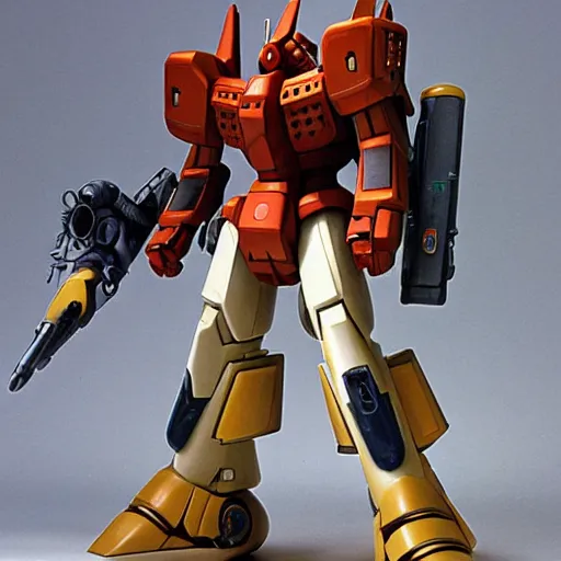 Image similar to sazabi mobile suit armed with scifi weapons by patrick woodroffe, ron mueck, carole feuerman, victo ngai