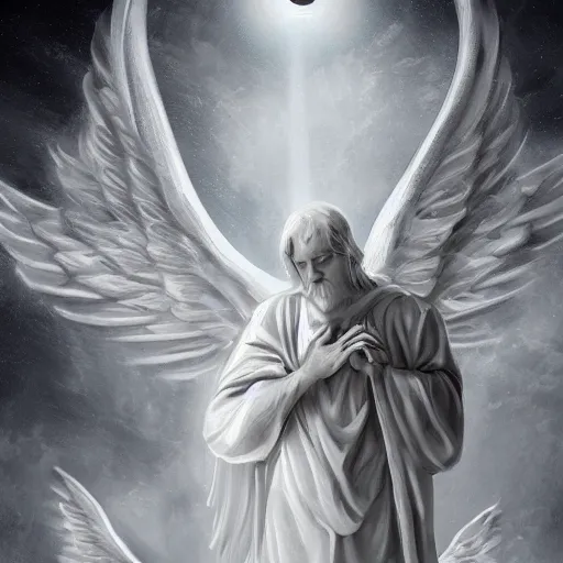 Angel Gabriel Closeup Death Resurrection Stock Photo 2283267835