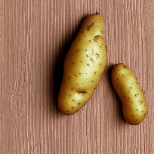 Image similar to a potato that’s half human, realistic