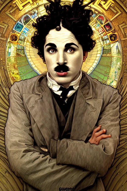 Prompt: highly detailed portrait of charlie chaplin as the god zeus in gta v, alphonse mucha, stephen bliss, unreal engine, fantasy art by greg rutkowski, rhads, ferdinand knab, makoto shinkai and lois van baarle, ilya kuvshinov, rossdraws, tom bagshaw, global illumination, radiant light, detailed and intricate environment