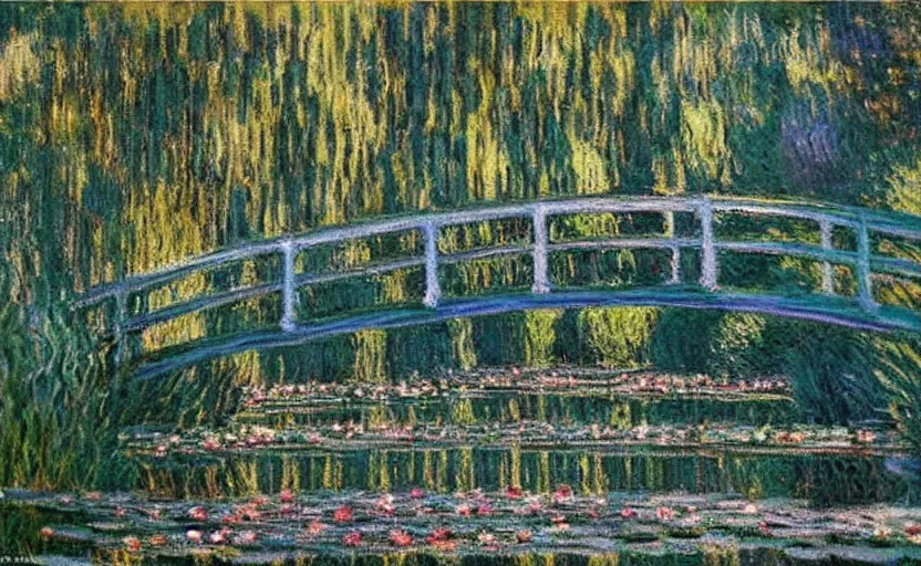 Image similar to a beautiful landscape in the style of claude monet, ultra realistic, beautiful