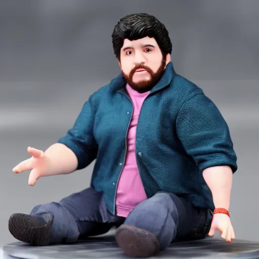 Image similar to youtuber Jontron action figure, 4k photo