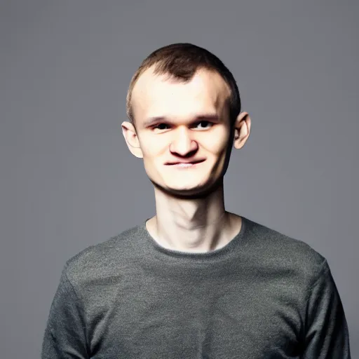 Prompt: vitalik buterin portait. halo above his head. angel wings. amazing