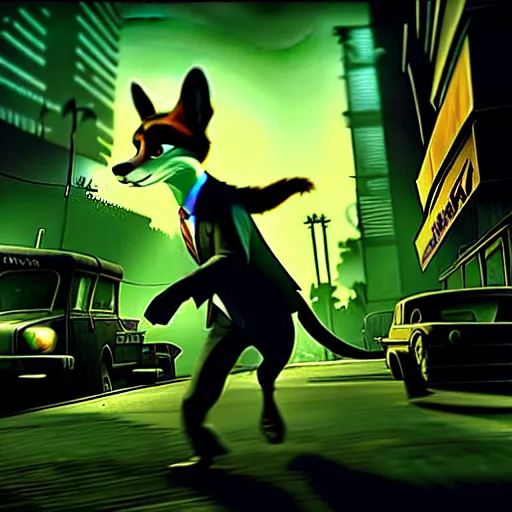 prompthunt: max payne 4 set in zootopia