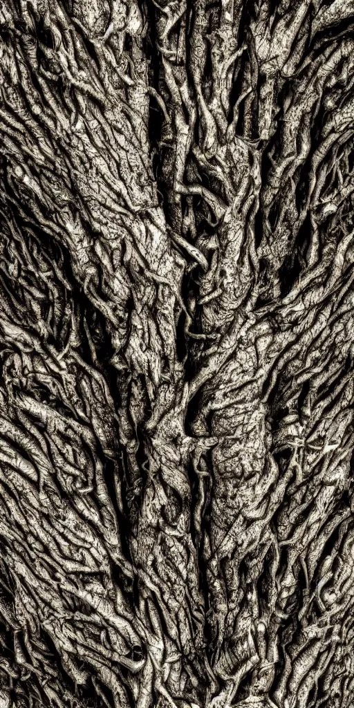 Prompt: a detailed portrait of a ancient tree