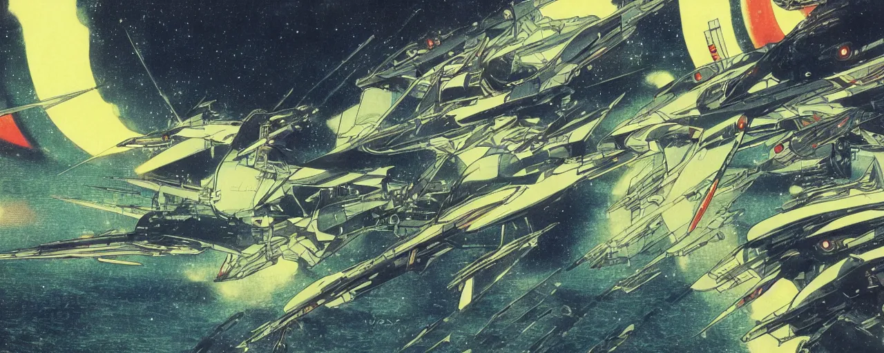 Prompt: seastorm at night in the center of a futuristic sci-fi asian city, blade runned color palette, by Yasunari Ikenaga, Yamato, Macross, Mucha