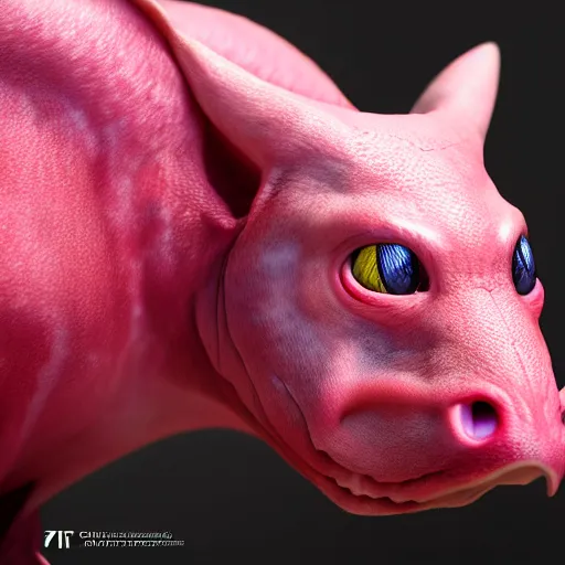 Image similar to photography of a realistic lickitung animal, ultra detailed, 8 k, cinematic lighting, natural background, trending on artstation, pokemon