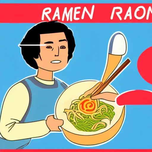 Prompt: wikihow illustration how to put ramen in your shoe