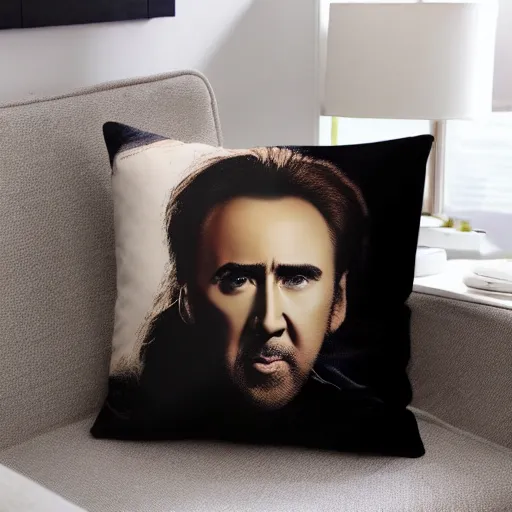 Image similar to nicolas cage pillow