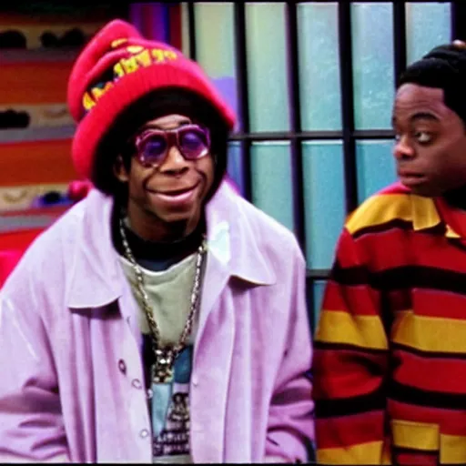 Image similar to a tv still of Lil' Wayne starring in Kenan & Kel (1999)