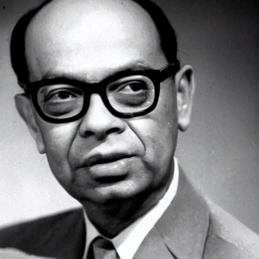 Prompt: mohammad hatta, perfect faces