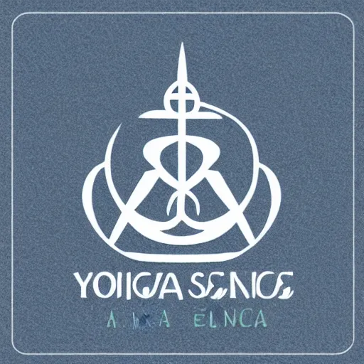 Image similar to logo for yoga service with text elena gladkaya behance blue