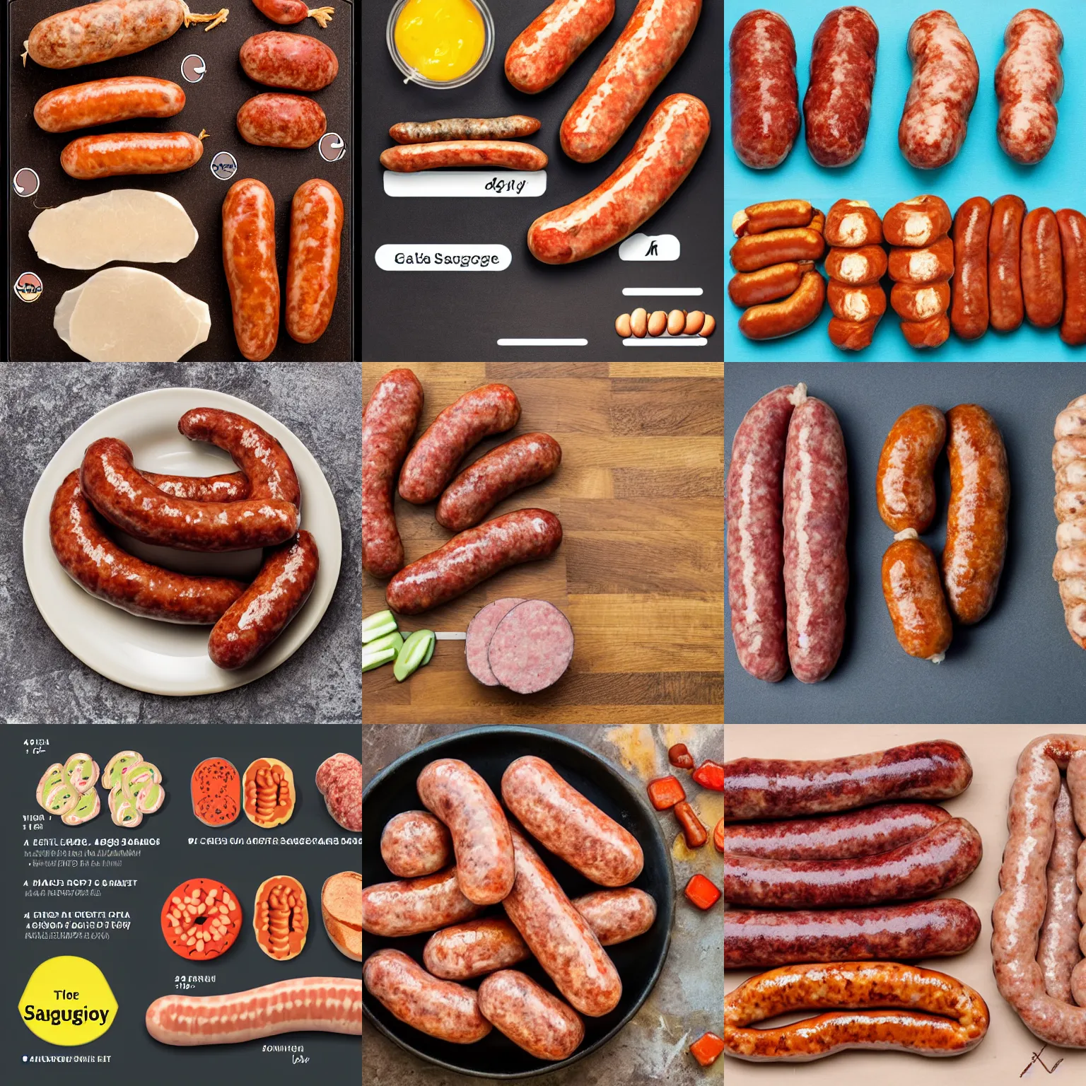 Prompt: anatomy of a sausage