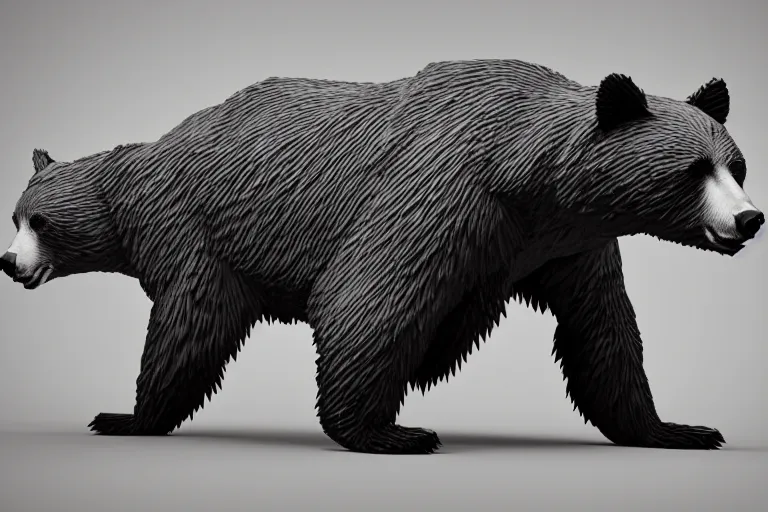 Prompt: low poly, bear, high detailed, 4 k, 3 d render