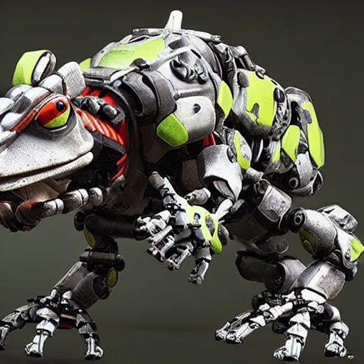 Image similar to cybernetic robot frog from the game Horizon Zero Dawn