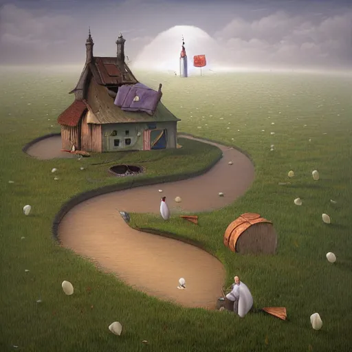 Prompt: working, gediminas pranckevicius