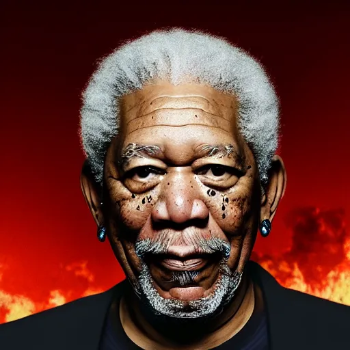 Image similar to morgan freeman as s'mores, ultra realistic, 4 k